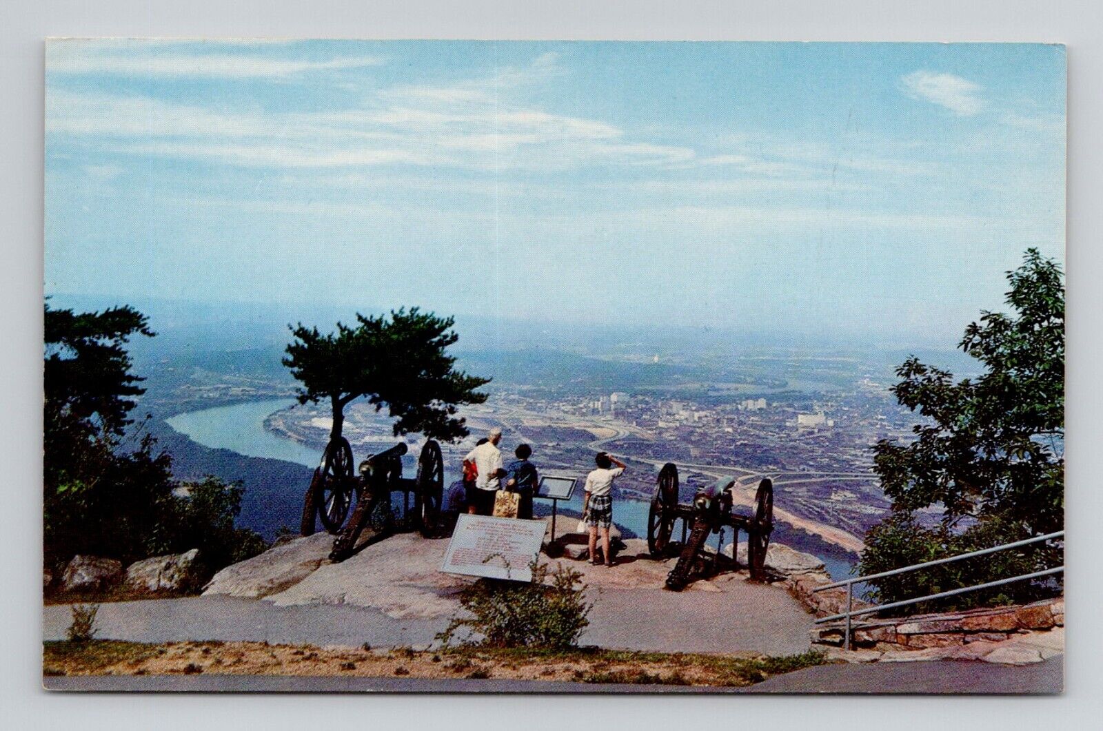 Postcard View from Lookout Mountain Chattanooga Tennessee TN, Vintage O1