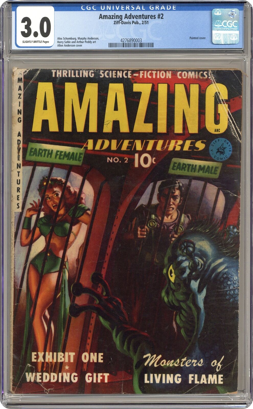 Amazing Adventures #2 CGC 3.0 1951 4276890003