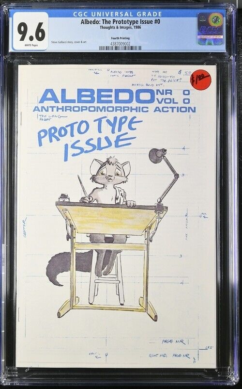 Albedo #0, 1986 Thoughts & Images, 4th printing CGC 9.6 