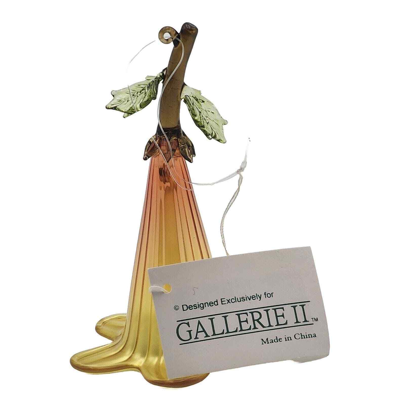 Neiman Marcus Glass Garden Flower Ornament Bell Gallerie II Cornell Trading Rare
