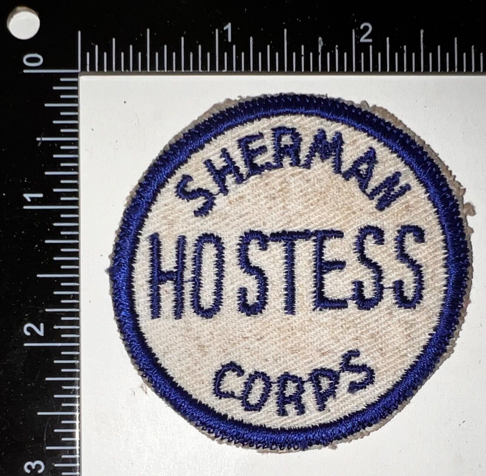 RARE WWII US Home Front Sherman CA Military Hostess Corps Women In Service Patch