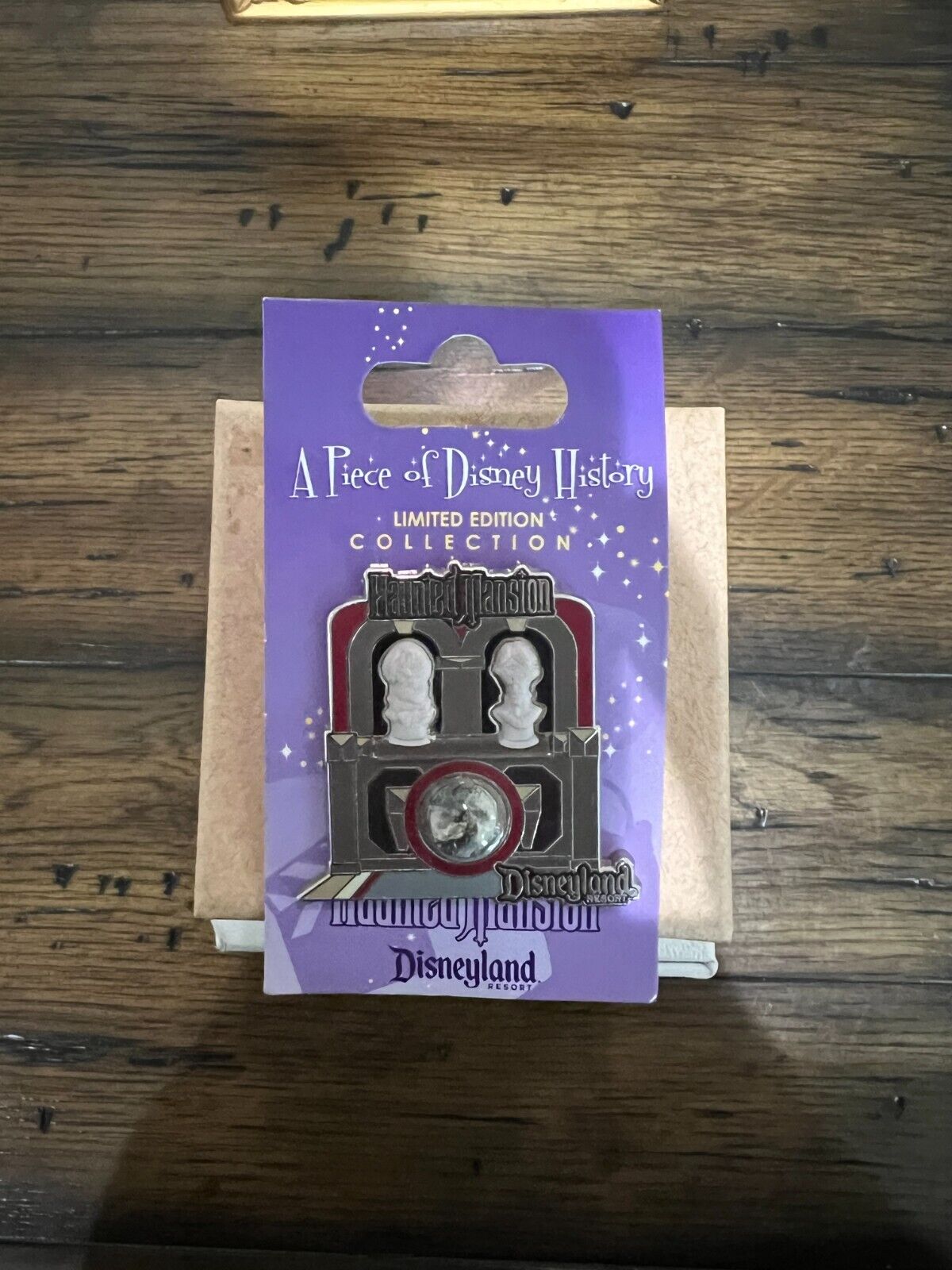 Disney DLR Piece of History Haunted Mansion Pin LE 1000 Brand New