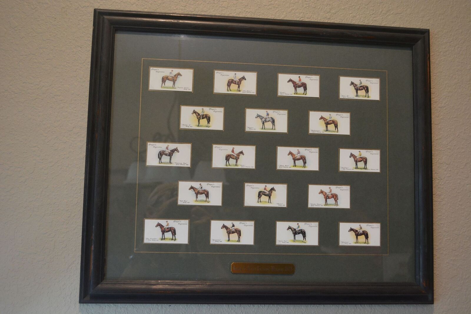 1933 Derby & Grand National Winners Cigarette Cards Beautifully Framed