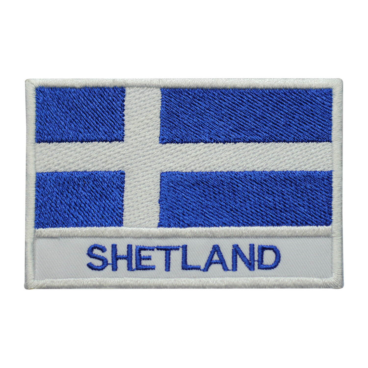 Shetland County Flag Patch Iron On Patch Sew On Badge Embroidered Patch