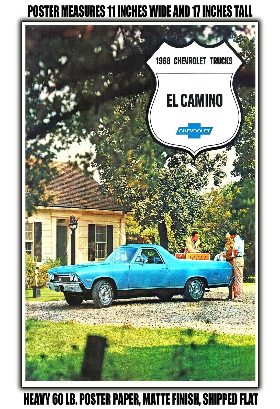 11x17 POSTER - 1968 Chevy El Camino