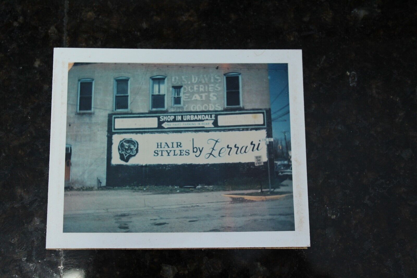 Vintage Color Polaroid Of Ferrari Hair Styles Shop Urbandale, MI