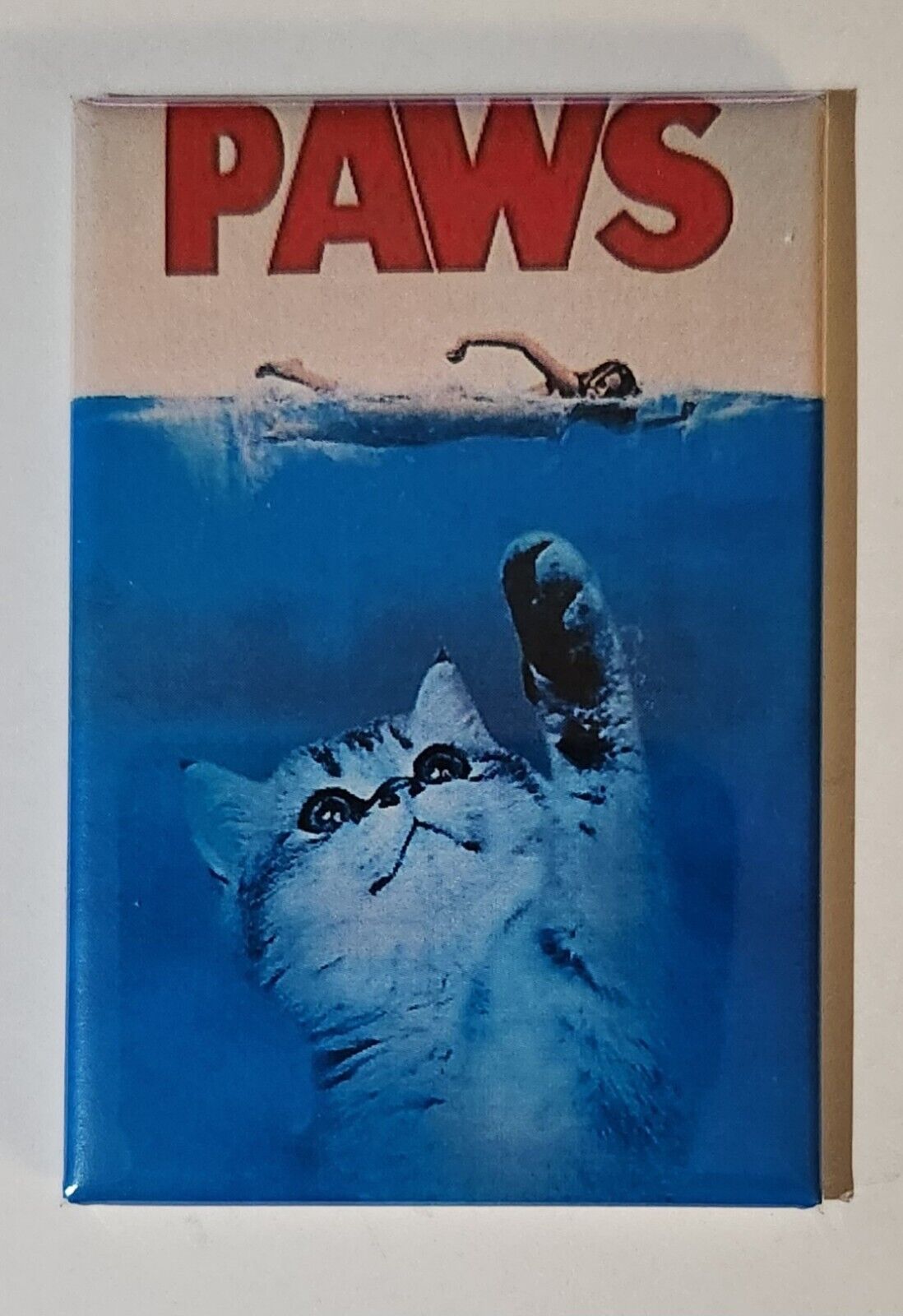 Funny Cat JAWS Refrigerator Magnet 2\