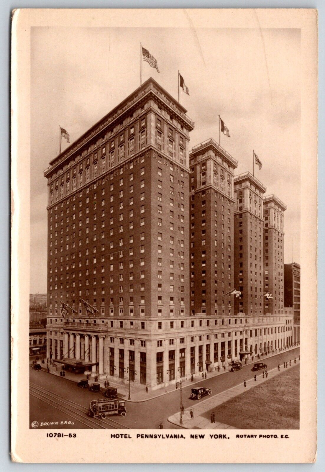 Hotel Pennsylvania - New York - RPPC - Real Photo Postcard