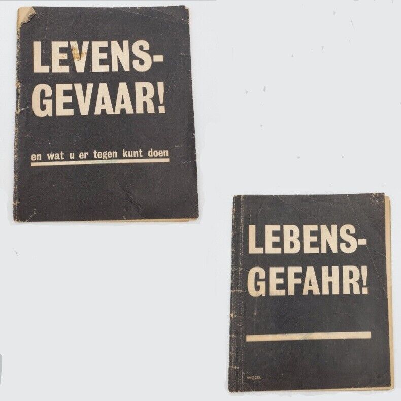 WW2 Original German United States Army Europe Dutch 1945 booklet leaflet USAREUR