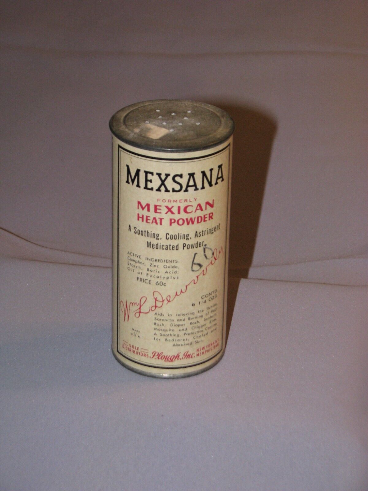 Vtg Mexsana Formerly Mexican Heat Powder Tin 5\