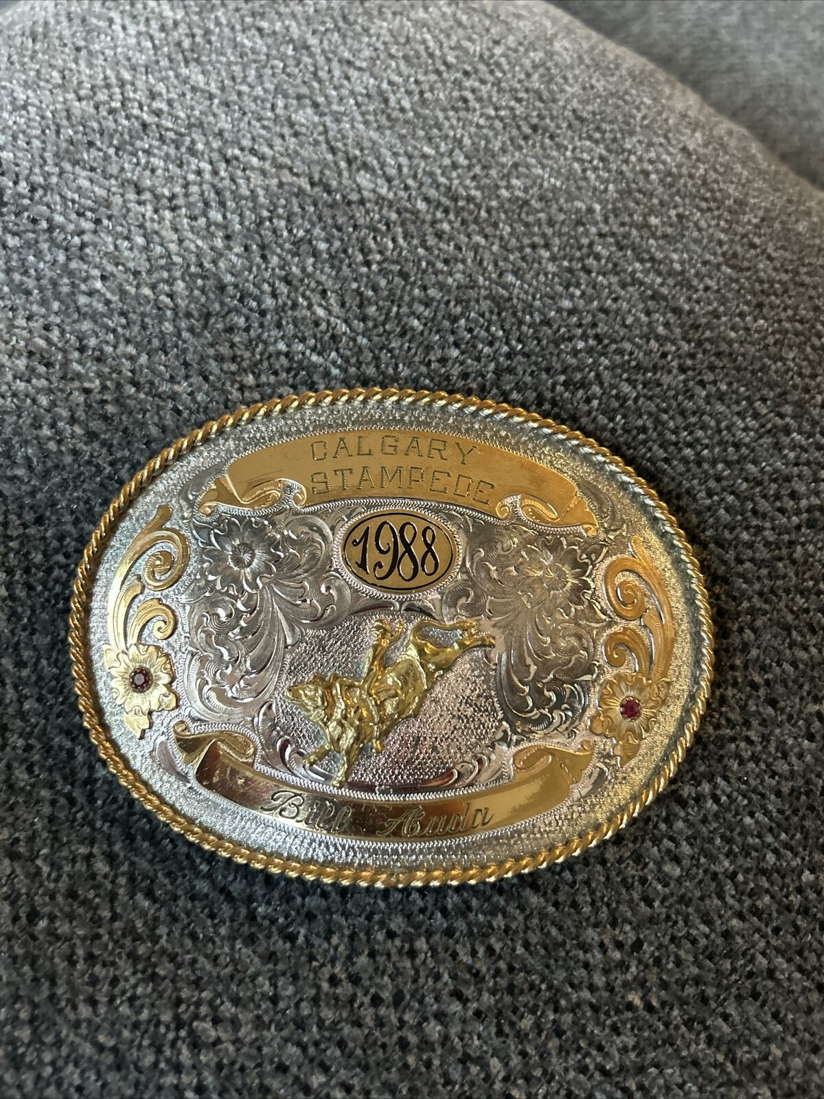 Montana Silversmiths  1988 Calgary stampede Rodeo Buckle