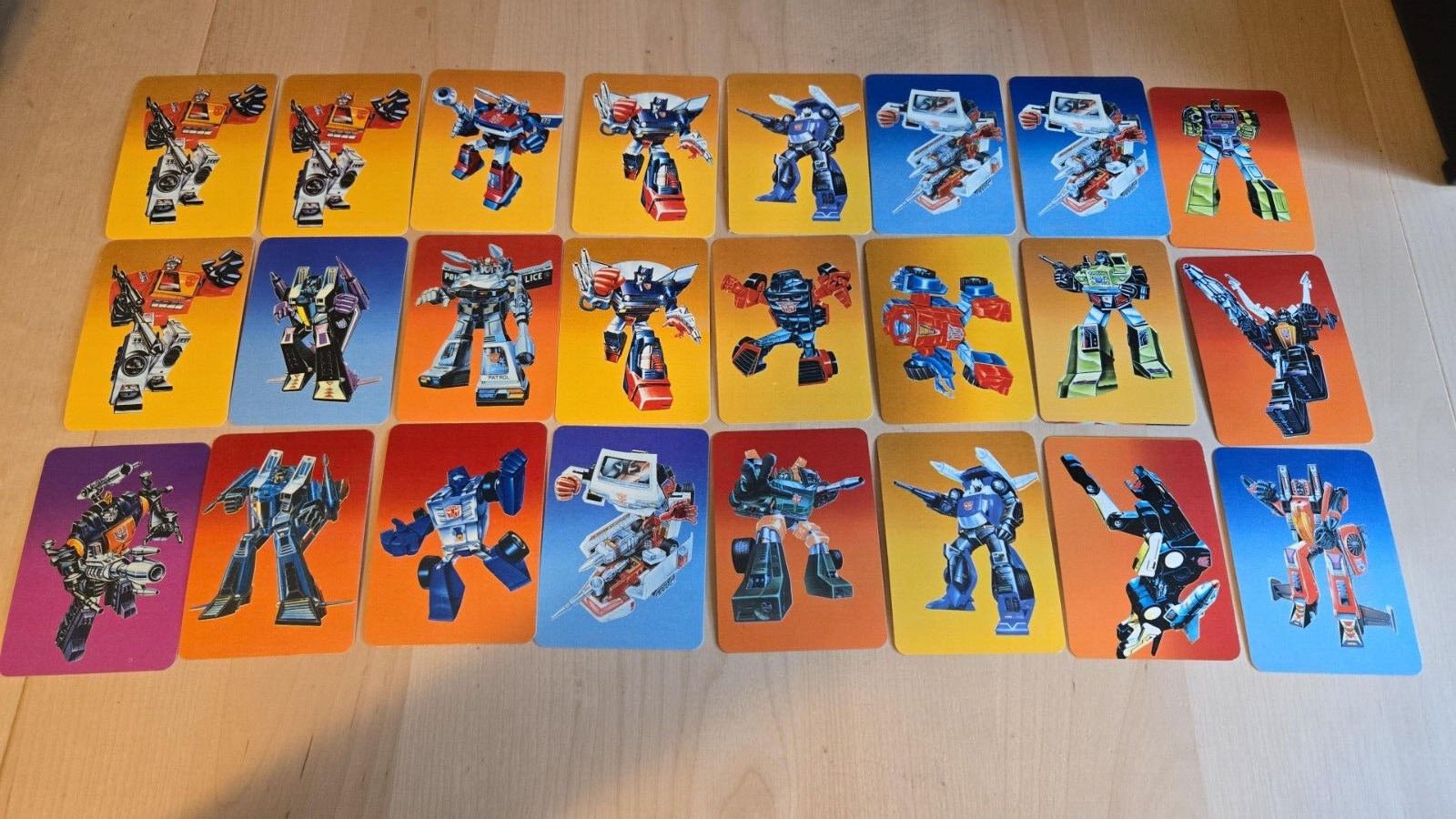 1985 Transformers Action Cards - Lot of 24