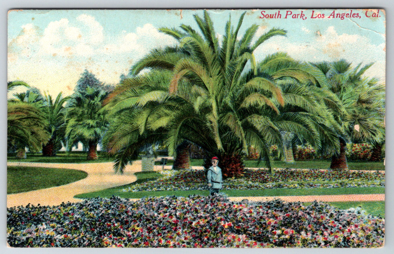 c1910s South Park Los Angeles California Antique Postcard