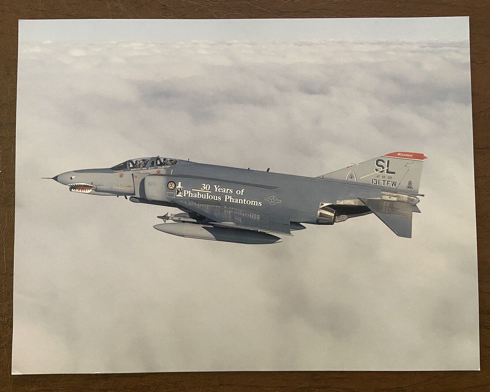 Rare Vintage F-4 Phantom II 30 Years of Phabulous Phantoms 2 Sided Print  EUC