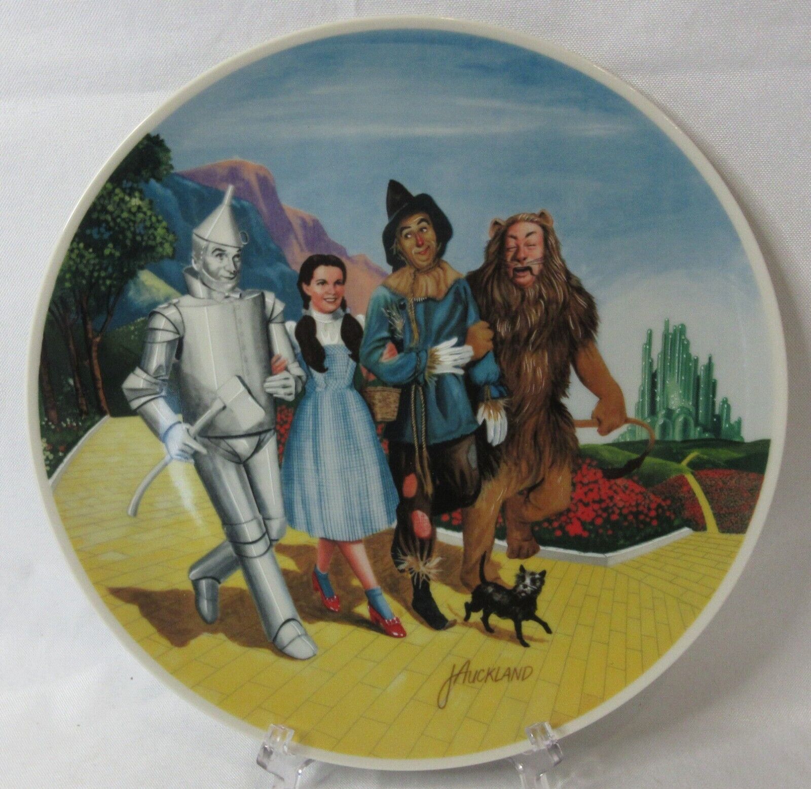 Knowles Collector Plates Wizard of Oz Set of 8 w/ Boxes Wall Hangers COAs Etc.