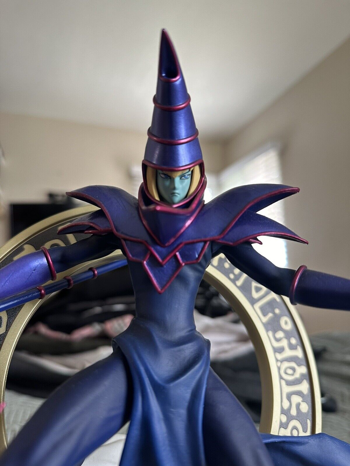 Yu-Gi-Oh Dark Magician PVC Statue (Blue Variant) - Comes With OG box