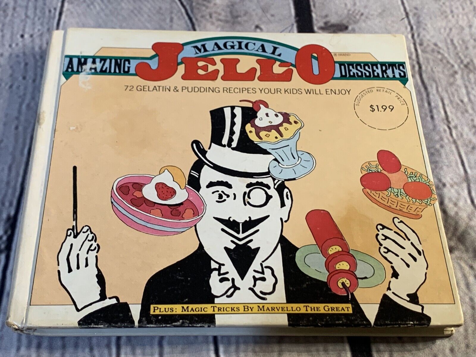 Vintage 1977 Amazing Magical Jell-O Desserts 72 Gelatin & Pudding Recipe HC Book