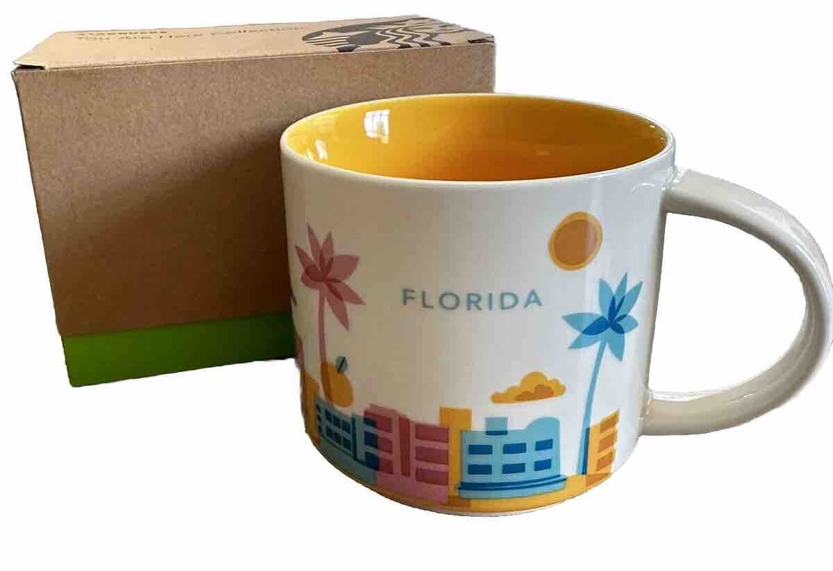 Starbucks Florida Coffee Mug You Are Here (YAH) Collection 14 Oz 2014 Tea Cup