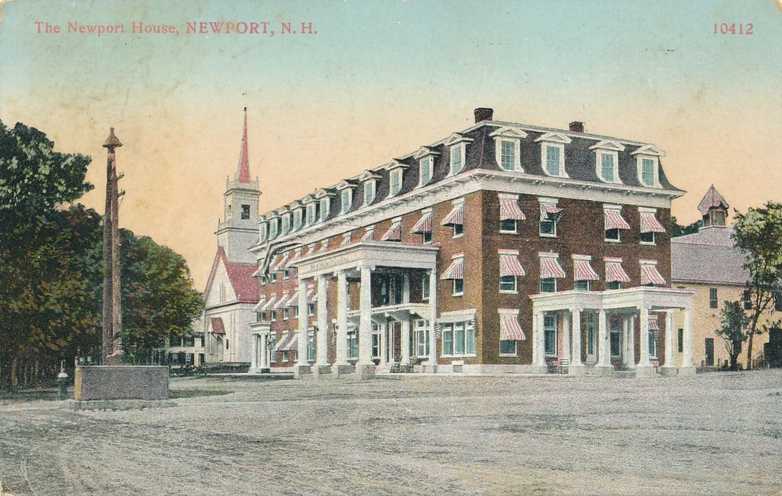 NEWPORT NH - The Newport House - 1910