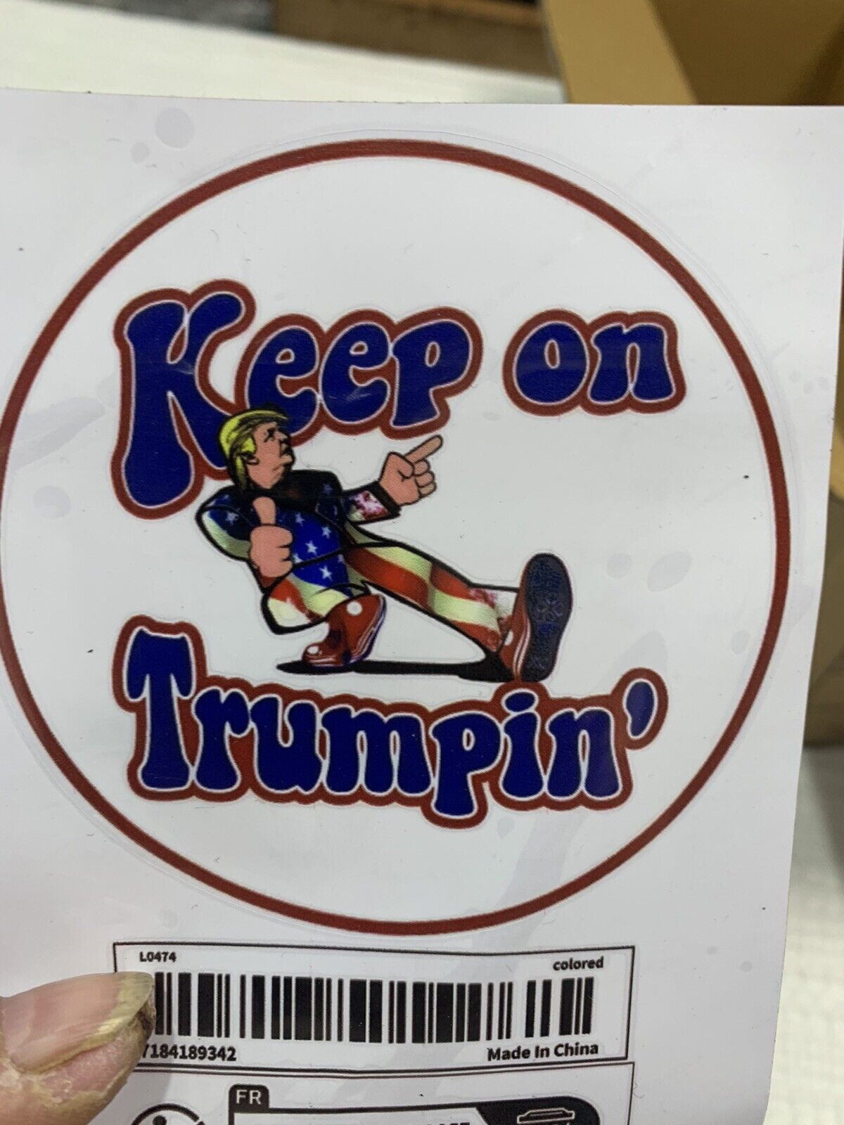 Keep On Trumpin’ Iconic Sticker Republican Presidential Candidate 4” Round Truck