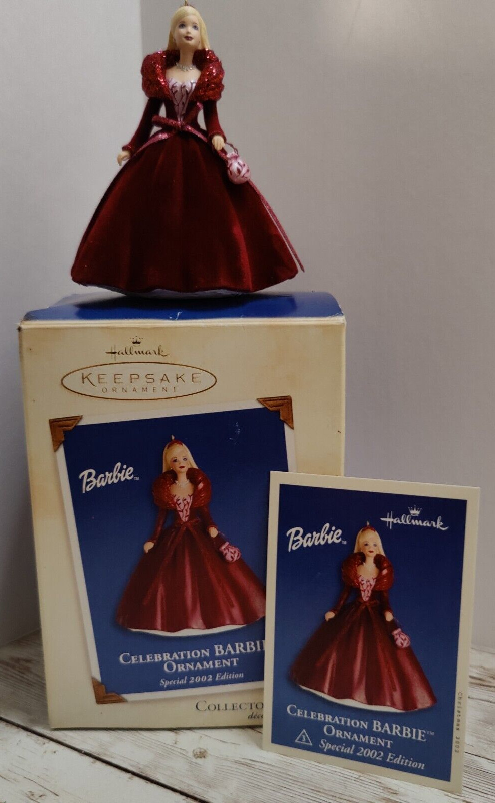 Hallmark '02 Keepsake Ornament~ Celebration Barbie Special Edition~ #3 In Series