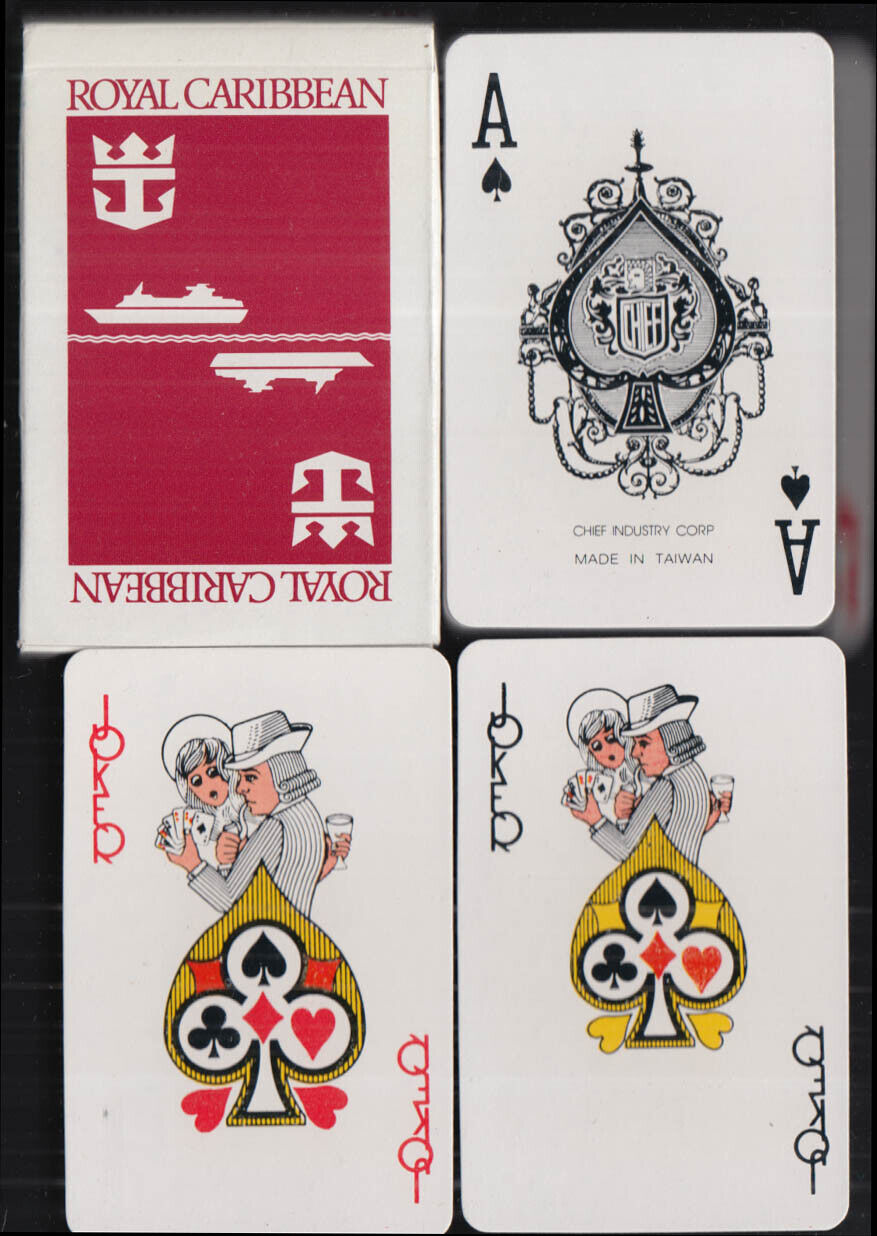 Royal Caribbean Cruise Line deck of playing cards Chief Industry Taiwan c 1980s