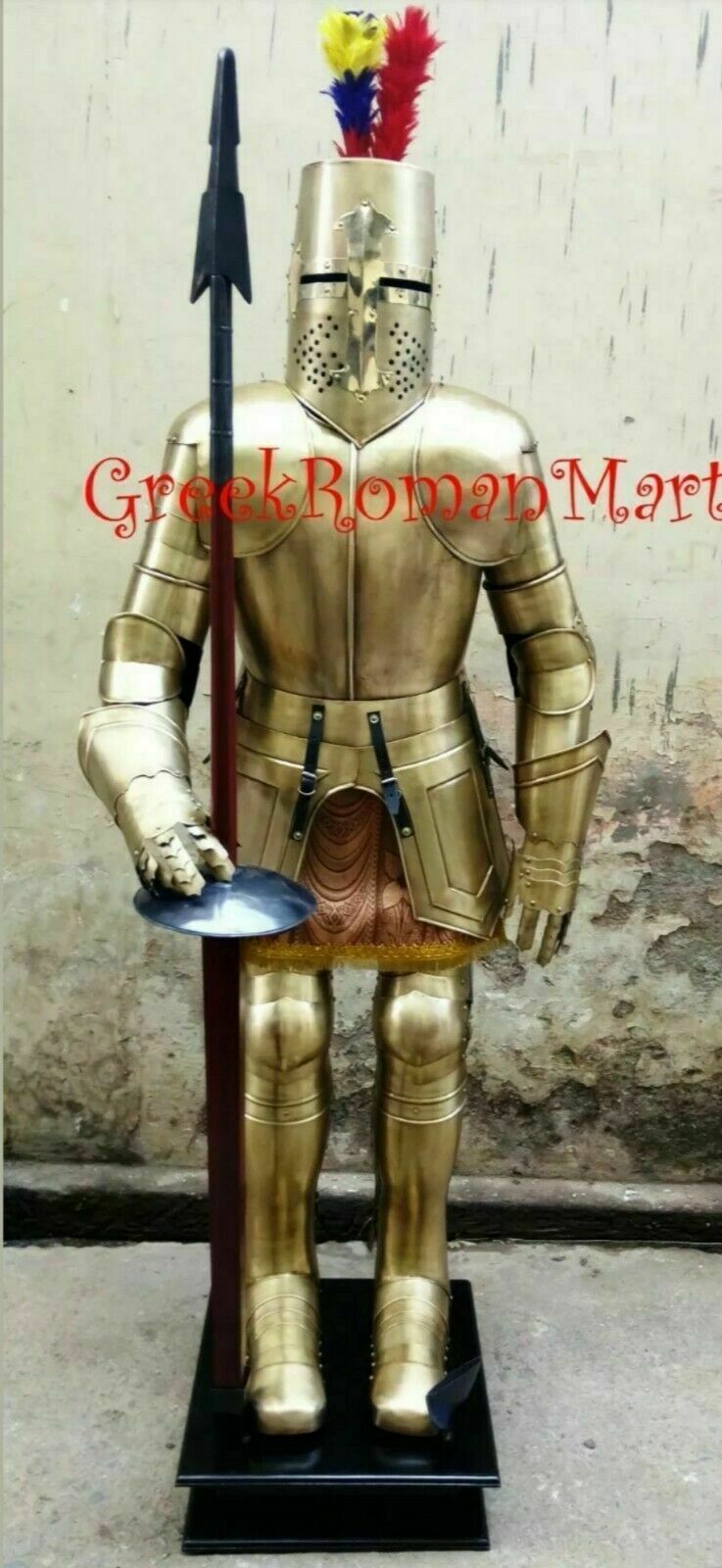 X-Mas Medieval Wearable Knight Crusader Full Suit Of Armour Collectibles LO65
