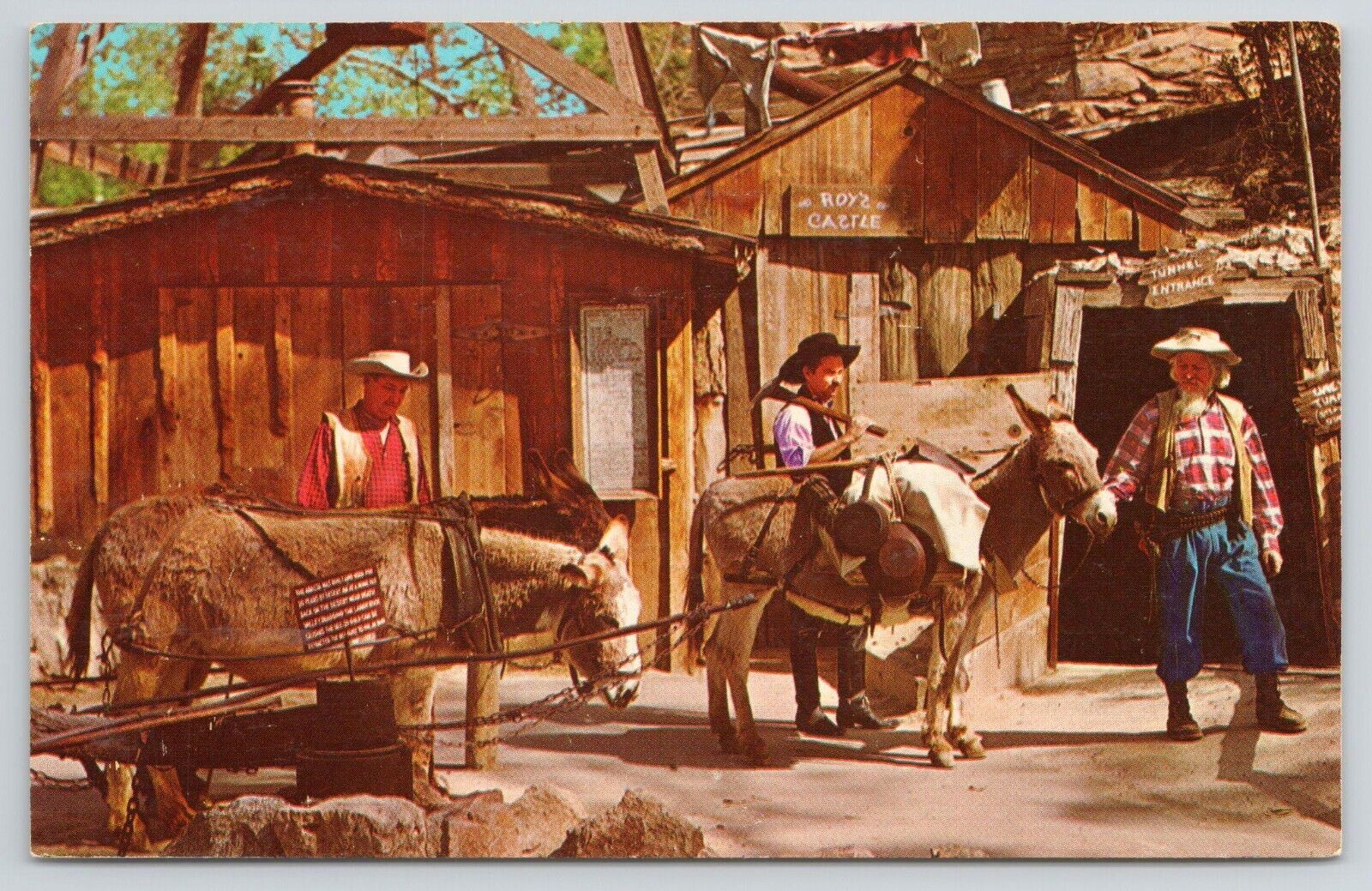 Knott\'s Berry Farm Theme Park Gold Mine Entrance Buena Park CA Chrome Postcard