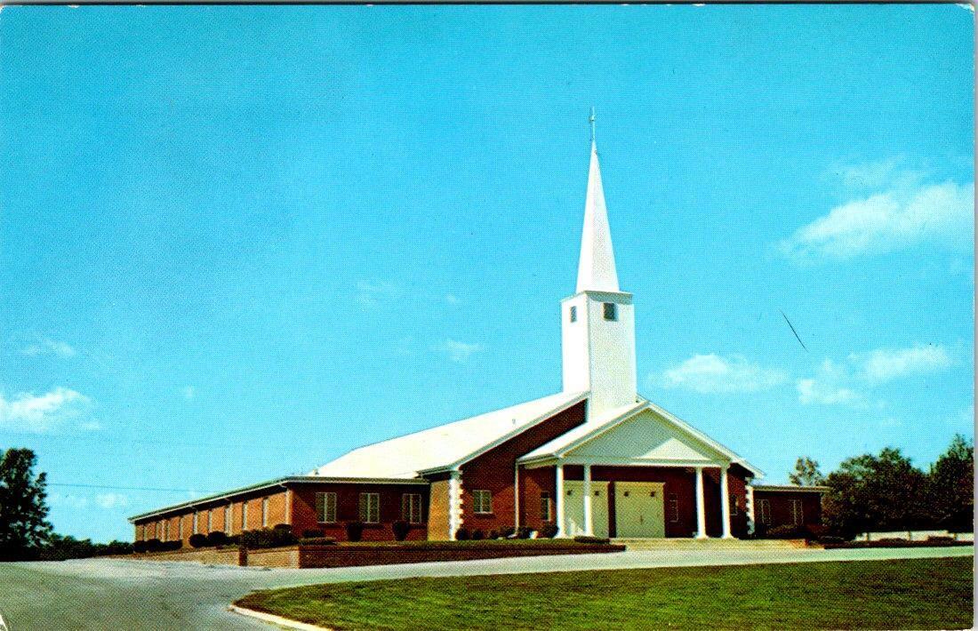 Franklin, KY Kentucky  CHURCH OF CHRIST  Religion SIMPSON COUNTY Chrome Postcard