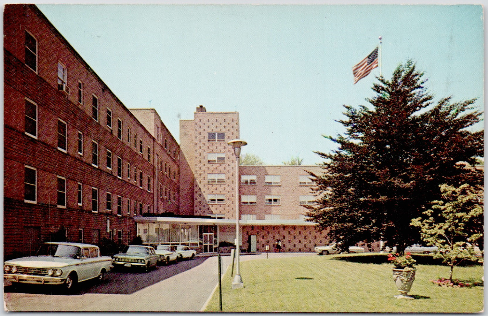 Dunkirk New York Brooks Memorial Hospital Fredonia Lake Erie NY Vintage Postcard