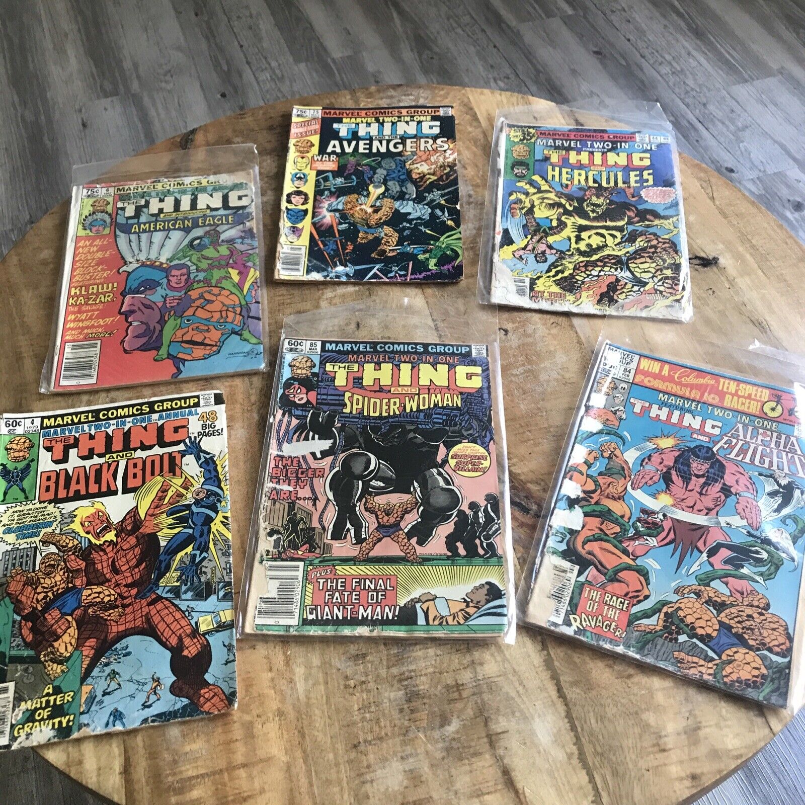 VTG Marvel Comics The Thing Various Other Characters Rare Collectables Lot Of 31