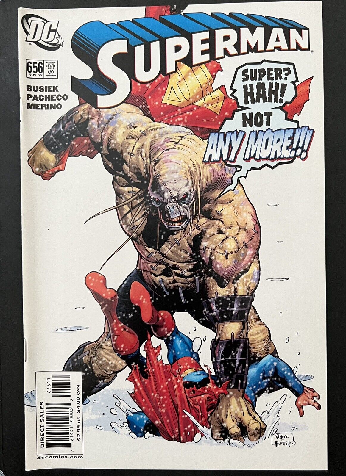 DC COMIC BOOK SUPERMAN #656 NOV 2006