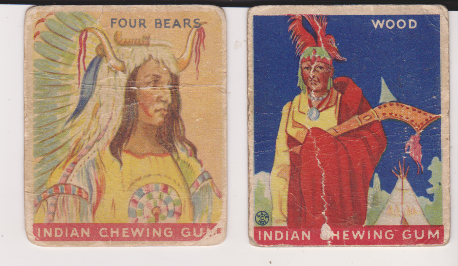 TWO LEFT  HIGH NUMBER 1933 GOUDEY INDIAN~ PICK ONE/MULTIPLE CARDS LOWER GRADE