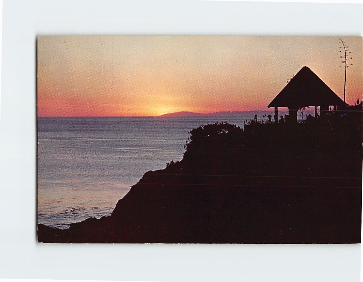 Postcard Sunset Santa Catalina Island Laguna Beach California USA North America