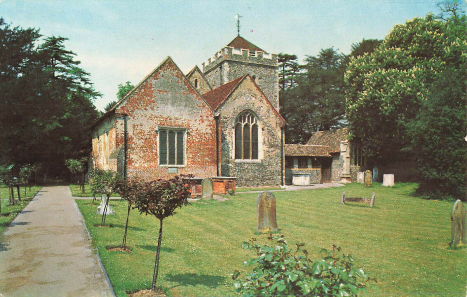 Postcard Stoke Podges Church