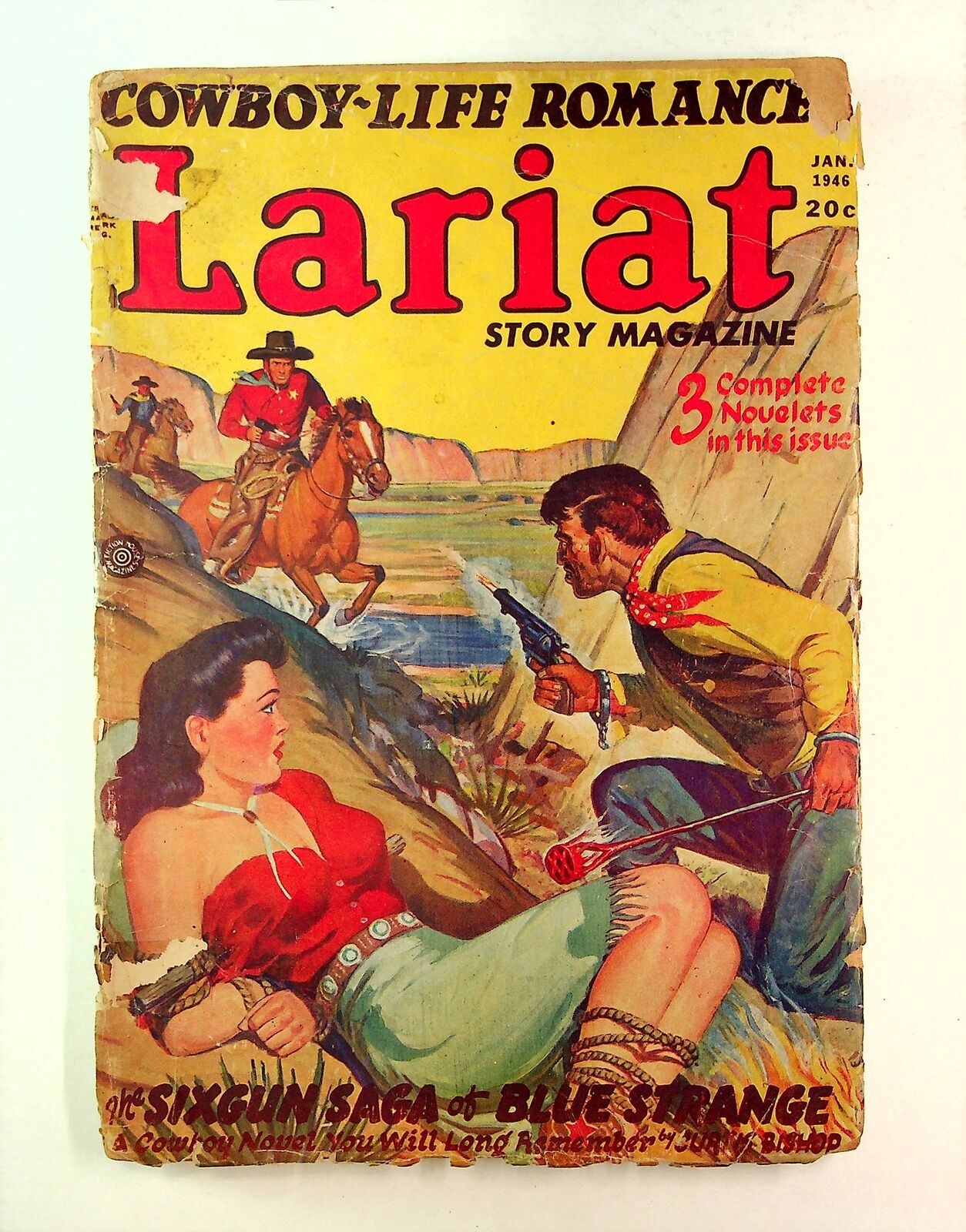 Lariat Story Magazine Pulp Jan 1946 Vol. 14 #11 PR