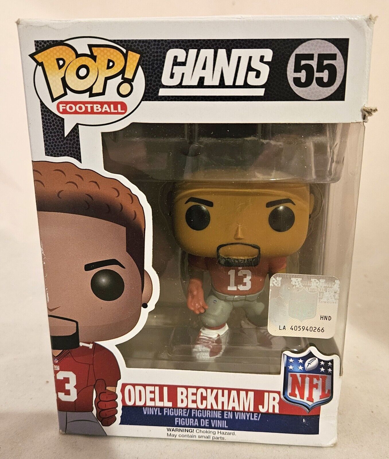 Funko POP NFL Odell Beckham Jr #55 Red Jersey Figure New York Giants Football