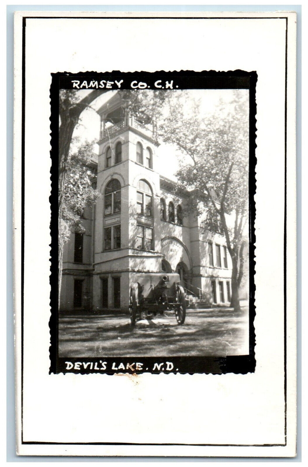 Devils Lake North Dakota ND Postcard Ramsey Co. c1950\'s RPPC Photo Vintage
