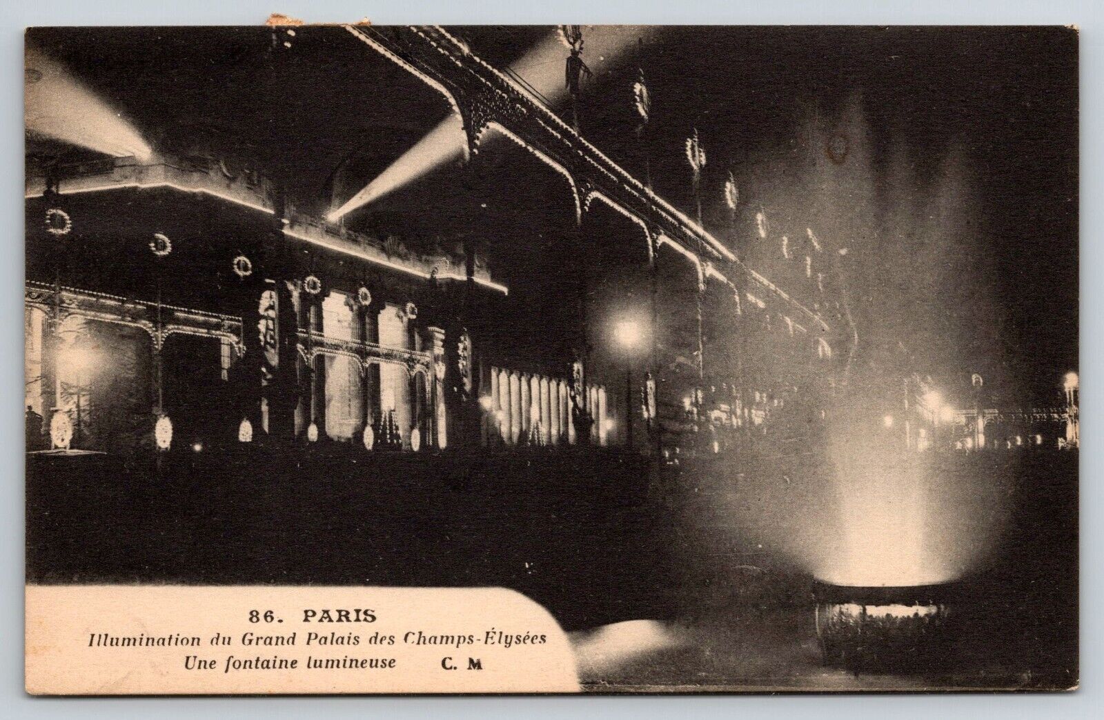Le Grand Palais des Champs-Elysees, Paris, France c1930s Postcard PAR007