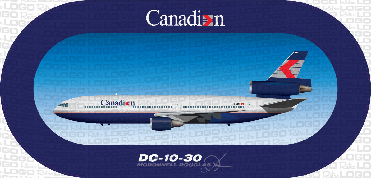 Canadian McDonnell Douglas DC-10-30 Vinyl/Sticker
