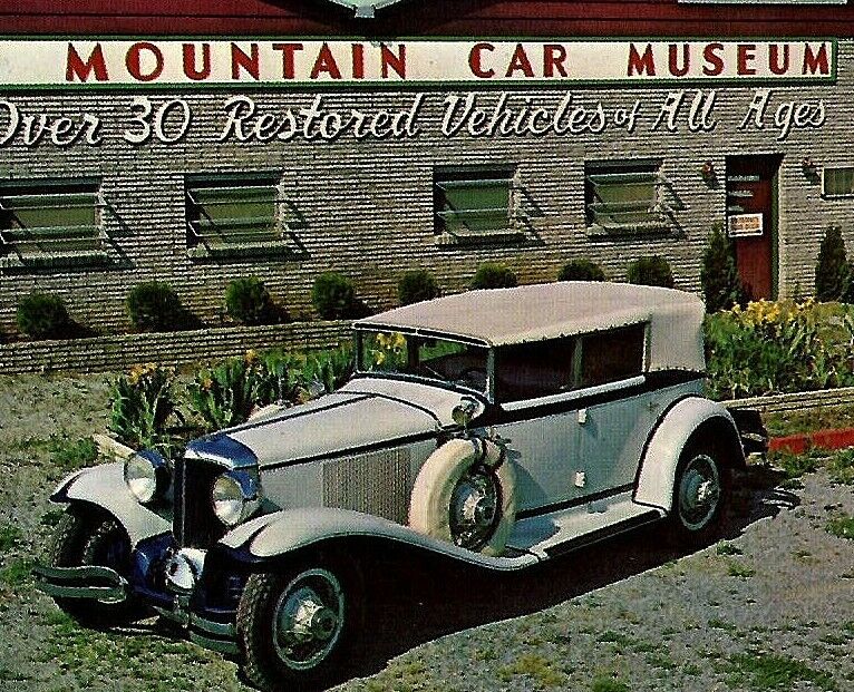 Vintage Chrome Postcard Smoky Mountain Car Museum Pigeon Forge Tennessee TN