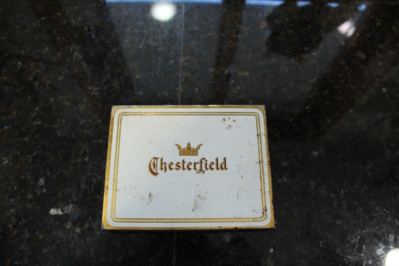 Vintage Chesterfield Flat Fifty Advertising Tin Empty