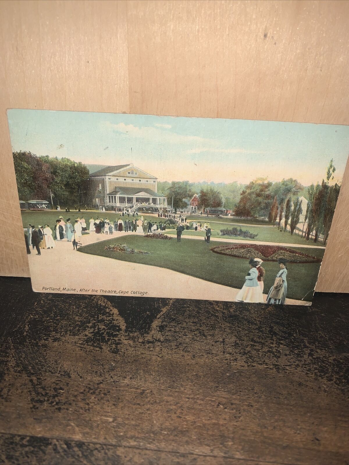 Antique Portland Maine Postcard, Cape Cottage, After The Theater 1911￼.