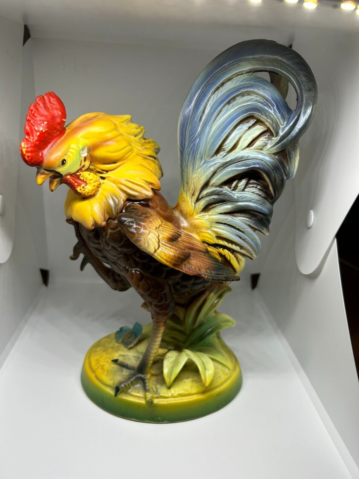 Vintage PARMA by AAI ROOSTER CHICKEN FIGURINE Colorful Ceramic Made in Japan 9