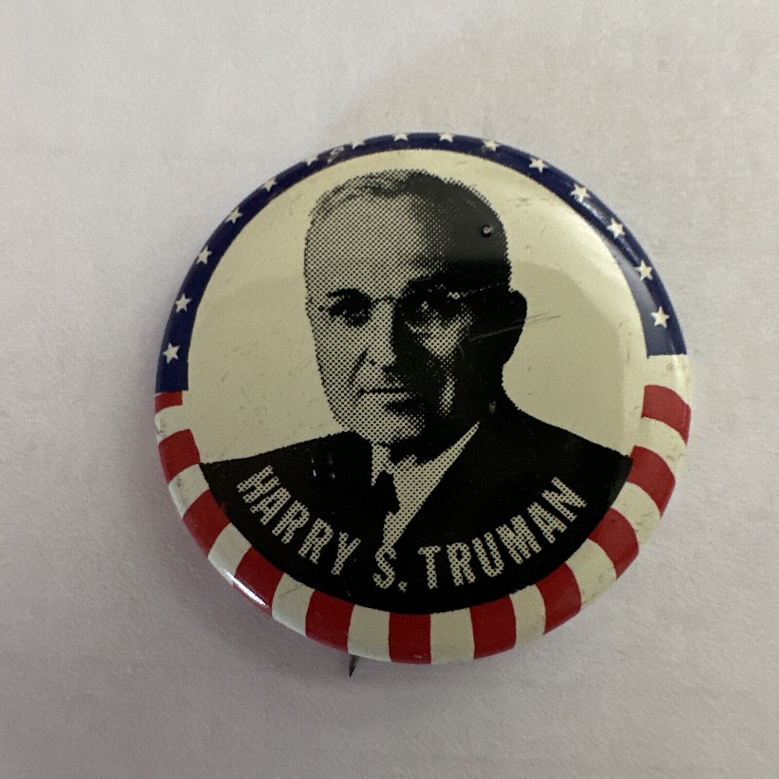 1948 HARRY S. TRUMAN Campaign Pin Pinback Button Political Presidential