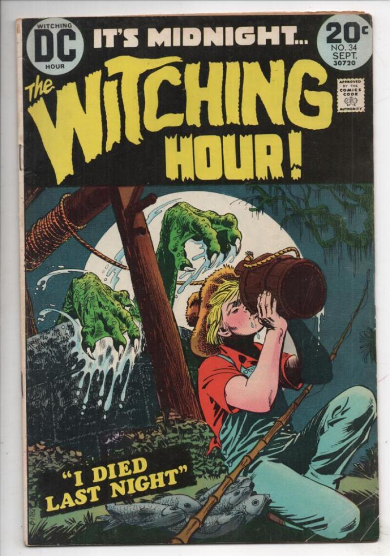 WITCHING HOUR #34, FN+, Draculas Daughter, Died, 1973, more Horror in store