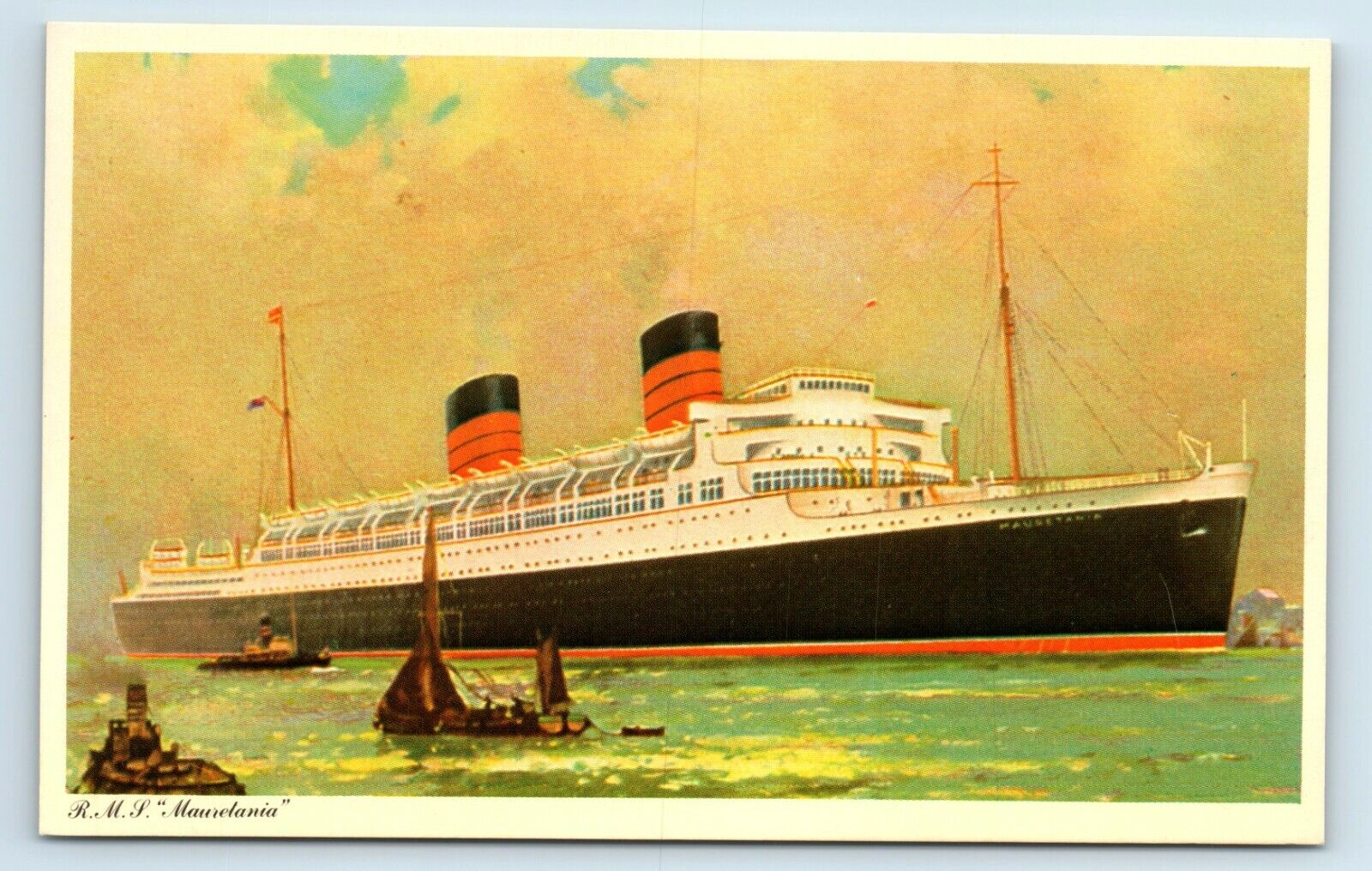 Postcard RMS Mauretania c1982 L79