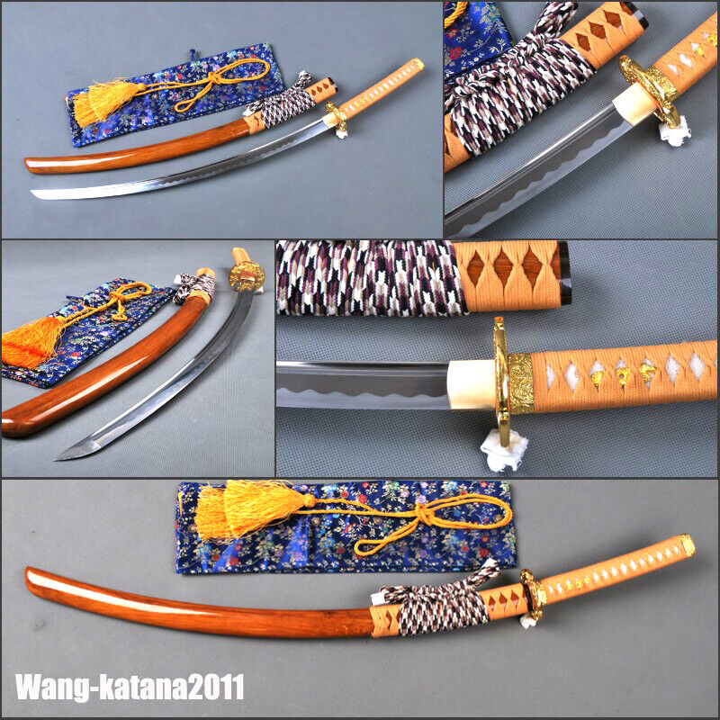 Real Tachi T10 Steel Katana Battle Ready Sharp Japanese Samurai Sword Rosewood