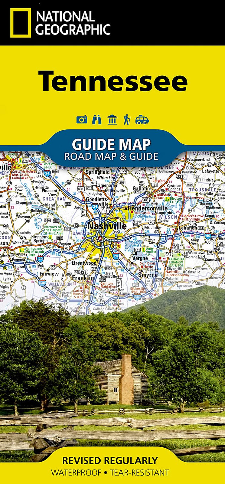Tennessee Map (National Geographic Guide Map) - NEW