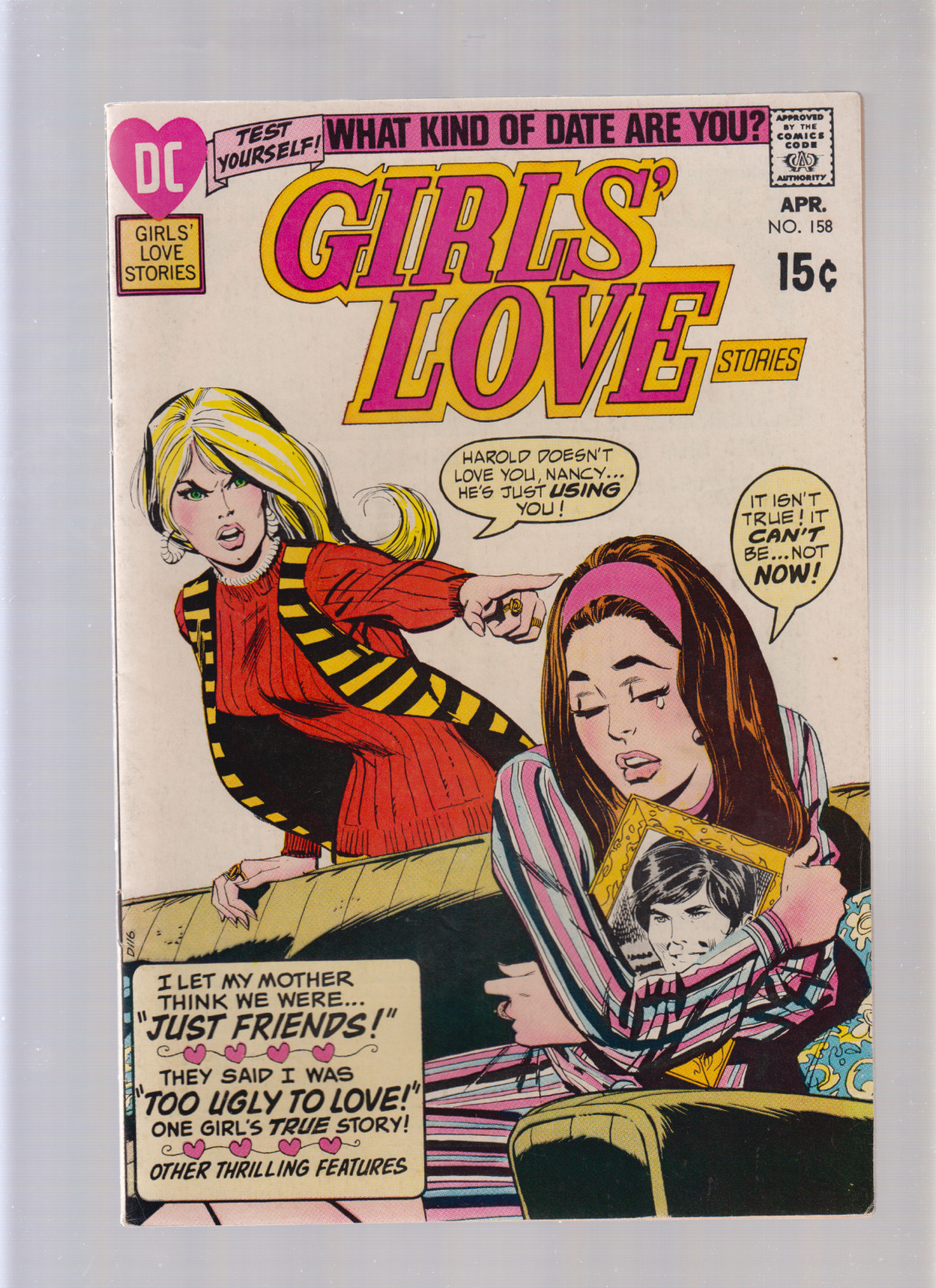 Girl\'s Love Stories #158 - Perfect Match (6.5) 1971